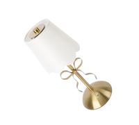 Haofy Lampe de Table à Nœud, Abat-jour en Tissu, Lampe de Chevet Rechargeable sans Fil à Commande Tactile pour Chambre à Coucher, Salon avec éclairage Doux LED à intensité Variable