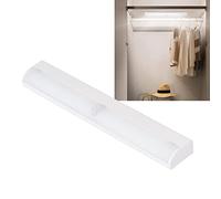 Haofy Lampe LED pour Armoire avec D¨¦tecteur de Mouvement Sans Fil ¨¤ Coller Cuisine Chambre Garde-Robe Garage Escalier Placard 4xAAA (Piles Non Incluses) S'active Automatiquement
