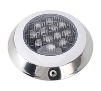 Haofy Lampe LED Submersible étanche pour Piscine, 24 V, 3 000 K, Blanc Chaud, Design encastré, 21,6 Cm de Diamètre, pour Piscines Creusées, Spas, étangs, Bains, Ajoute Une Ambiance Douce et