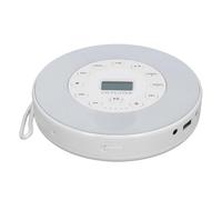 Haofy Lecteur CD Compactable avec Haut-Parleur Anti-KIP 1500mAh Resiblabar CD Player pour Espace Extérieur, Format ABSDISC:, RW, MP3 (Blanc sans BT)