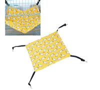 Haofy Lit Hamac pour Chat Double Face Hauteur Réglable pour Cage pour Animaux de Compagnie en Tissu de Lin Doux Lit Balançoire pour Chat pour Condo Petits et Moyens Chats Blanc 19,69 X 15,75 Pouces