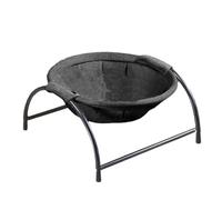 Haofy Lit Hamac surélevé pour Chat, Lit pour Animaux de Compagnie en Maille Respirante, Endroit de Sommeil Confortable pour Une Utilisation Intérieure et Extérieure, 16,92x16,92x9,64 Pouces (Black)