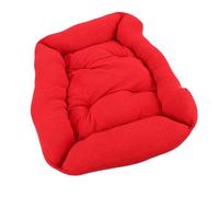Haofy Lit Orthopédique pour Chien de Petite Taille, Chaud, Amovible, Lavable, Tapis en Peluche en Polyester pour Chiots, Chats, Animaux Domestiques dans Le Salon, la Chambre à (Rouge)