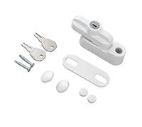 Haofy Loquet de Verrouillage de Fenêtre Externe en Alliage d'aluminium, Boucle Plate Antivol pour Fenêtres Simples à Double Vitrage avec un Fonctionnement Fluide et une Conception de Ligne Simple