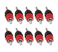 Haofy Lot de 10 Abreuvoirs Automatiques pour Poulets en Acier Inoxydable et Plastique pour Poules, Canards, Cailles, Coopérative d'arrière-Cour, Utilisation Agricole, Accès Efficace à l'eau Propre,