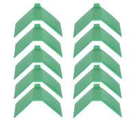 Haofy Lot de 10 Petits Supports de Repos pour Colombes en Plastique Vert Antidérapants pour Perruches, Calopsittes, Conures, Aras, Pinsons, Inséparables