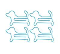 Haofy Lot de 100 Trombones en Forme de Chien avec Prise en Main Améliorée pour l'école, le Bureau, la Maison - Pinces en Forme d'animaux Mignons pour le Scrapbooking, la Fabrication de Cartes et