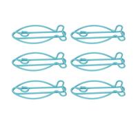 Haofy Lot de 100 Trombones en Forme de Poisson en Acier avec Pinces Métalliques pour Usage Domestique, Bureau, Organisation de Documents, Marque-pages, Rangement Léger et Portable