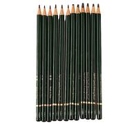 Haofy Lot de 12 Crayons à Croquis 12B à 2H en Graphite avec Poignée Confortable et Noyau Incassable pour Artistes, Débutants, Journalisation, Croquis, Utilisation en Intérieur et en Extérieur