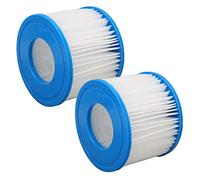 Haofy Lot de 2 Cartouches Filtrantes pour Piscine avec Noyau à Haut Débit avec Tissu plissé pour Un Entretien de l'eau Claire, Convient pour Spa, Piscine Gonflable pour Enfants, Petite