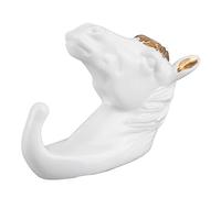 Haofy Lot de 2 Crochets Muraux Rustiques en Résine avec Cornes Amovibles - Porte-bijoux Robuste texturé 3D pour Manteau, Serviette, clé, Porte-bijoux pour Entrée, Salle de Bain, Dortoir, Motif Cerf,