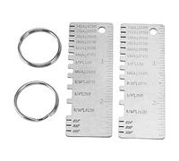 Haofy Lot de 2 Jauges de Soudage Hi-Lo en Acier Inoxydable pour l'épaisseur de la Tôle - Outil de Mesure de Précision du Diamètre du Fil avec échelle Gravée pour les Projets de Bricolage en Atelier