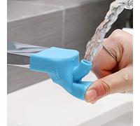 Haofy Lot de 2 Rallonges de Robinet en Silicone pour évier Simple 8 X 3,5 X 2,5 Cm pour Brossage des Dents et Gargarismes pour Enfants, Convient pour évier de Cuisine, Salle de Bain et Bec de (BLUE)