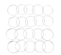 Haofy Lot de 20 Bracelets Extensibles en Acier Inoxydable Réglables Vierges pour Femme, Fabrication de Bijoux, Cadeaux, 6,3 Cm de Diamètre, Parfaits pour les Projets d'artisanat de la Saint-Valentin,