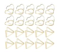Haofy Lot de 30 Trombones Triangulaires en Métal en Forme de Cœur, Résistants à la Rouille, avec Revêtement en Plastique Solide pour l'organisation de l'école, du Bureau, le des Cahiers, les