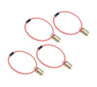 Haofy Lot de 4 Colliers de Chèvre avec Cloche, Conception Double Cœur pour Un Son Fort, Cloche Galvanisée pour la Résistance à la Rouille, Colliers de Pâturage pour Moutons et Chèvres, Tube en PU