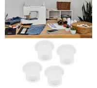 Haofy Lot de 4 Coussinets de Pieds pour Machine à Coudre, Réduction du Bruit, Amortissement des Vibrations, Accessoires Antidérapants avec Matériau Plastique, pour Machine à Coudre