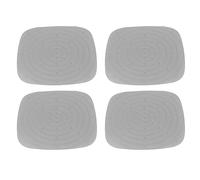 Haofy Lot de 4 Coussins de Nidification en PVC Lavables et Réutilisables pour Poules - Design rainuré pour la Protection des œufs dans l'élevage de Volailles et Les Poulaillers de Jardin (Grey)