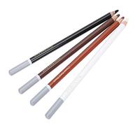 Haofy Lot de 4 Crayons à Charbon de Bois, Crayons de Couleur pour Esquisser, Ombrage, Non Toxiques et Sûrs pour Débutants, Crayon à Dessin de 17 Cm, Meilleur Cadeau pour les Vacances