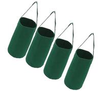 Haofy Lot de 4 Jardinières de Tomates à l'envers avec Poignée Suspendue, Sacs de Culture Inversés pour Fraises, Herbes pour Petits Jardins, Balcons, Vérandas (Green)