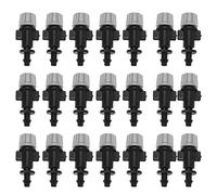Haofy Lot de 50 Buses de Brumisation en Plastique pour Système d'Irrigation Goutte à Goutte 4mm/7mm Noir et Gris