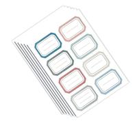 Haofy Lot de 6 Feuilles D'Autocollants Nominatifs Résistants aux Couleurs, Faciles à étiqueter, pour la Maison, L'école, étiquettes Nominatives Auto-adhésives, Autocollants Polyvalents pour