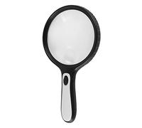 Haofy Loupe Portative à LED, Grande Zone de Visualisation Professionnelle, Résistante aux Rayures pour la Lecture, L'inspection des Bijoux, ABS, Grossissement 3x/10x, Idéale pour la Basse Vision