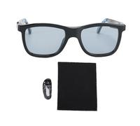 Haofy Lunettes Intelligentes IA à 4 Niveaux de Couleur, Verres Photochromiques Tactiles Réglables, Réduction du Bruit Lors des Appels, Traduction Bluetooth IA, 15,2 X 14,5 X 4,9 Cm (Blue)