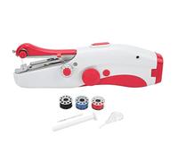 Haofy Machine à Coudre à Main, Mini-aiguille Double électrique Portable pour le Bricolage, 9,6 X 2,8 Pouces, Utilise 4 Batteries AA pour les Voyages à Domicile (rouge)