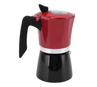 Haofy Machine à Expresso sur Cuisinière Pot à Moka Portable en Aluminium de 6 Tasses avec Couvercle Transparent - Cafetière Italienne Traditionnelle pour Camping, Camping-car, Voyage, Cuisinière à