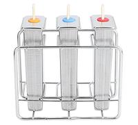 Haofy Machine à Sucettes Ménagères DIY, Outil de Cuisine en Acier Inoxydable 304 pour Enfants, Comprend des Moules à Crème Glacée et une Brosse de Nettoyage, Amusant pour les Friandises Familiales