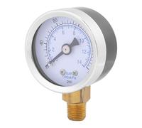 Haofy Manomètre, Manomètre d'eau à Cadran de 42 Mm, Hydraulique 0-200 Psi avec Connexion 1/8 NPT pour un Usage Domestique et Industriel