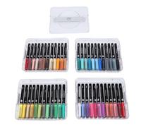 Haofy Marqueur Acrylique 48 Couleurs, Ensemble de Stylos de Peinture à L'aquarelle Liquide Direct pour Roche, Céramique, Verre, Bois, Tissu, Pierre, Métal, Toile