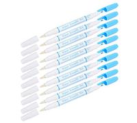 Haofy Marqueur de Tissu Effaçable à L'eau, Accessoires D'outils de Couture pour Vêtements Chaussures en Cuir, 10 Pièces Stylo Effaçable à L'eau à Double Tête, Bleu Violet Rouge, Stylos en Tissu,