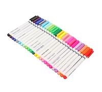 Haofy Marqueurs de Tissu 24 Pièces Couleurs Assorties avec Pointe Fine Séchage Rapide pour Chaussures Textiles Chemises Toile Polyester, écriture Lisse, Projets Artistiques de Bricolage, pour les