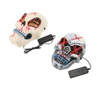 Haofy Masque Facial LED pour Halloween, Sûr et sans Odeur, avec 3 Modes D'éclairage pour les Fêtes masquées.