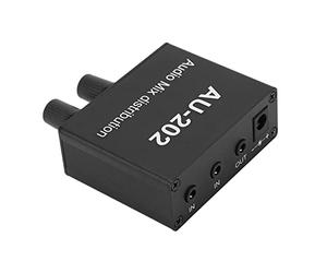 Haofy Mélangeur Stéréo Distributeur Audio Pratique 2 Entrées 2 Sorties Jack 3,5 Mm Plug and Play Amplificateur de Mixage Audio en Alliage D'aluminium pour DVD TV MP3 Téléphone Portable Tablette