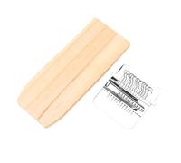 Haofy Métier à Tisser 12 Crochets, Mini Outil de Repriser en Métal et en Bois pour la Réparation de Chaussettes et de Vêtements, Kit de Réparation de Tissus à Faire Soi-même