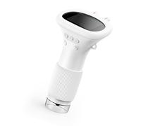 Haofy Microscope à Main de Lumière LED Réglable 2MP 100 à 1000x Zoom Imagerie HD Microscope Portable en Temps Réel pour Observation Collaborative ABS Silicone (White)
