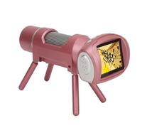 Haofy Microscope de Poche pour Enfants à écran de 2 Pouces avec Caméra 40MP et 8 Lumières LED Réglables pour L'exploration Scientifique à la Maison (Pink)