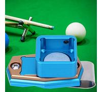 Haofy Mini Boîte Compacte à Craies de Billard avec Clip Fixe, Accessoire de Sport Léger pour Billard et (Violet) (Blue)