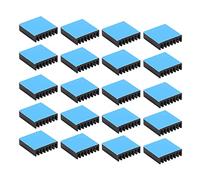 Haofy Mini Dissipateurs de Chaleur en Aluminium pour Puces PC Alimentations IC, 20 Pièces Dissipateurs Thermiques Résistants à L'usure pour équipement électrique, 0,8x0,8x0,2 Pouces, pour Composants