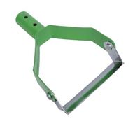 Haofy Mini Houe à étrier, Outil de Jardin forgé à la Main en Acier au Carbone pour Le Désherbage et la Culture avec Tête Trapézoïdale Creuse pour Une Efficace du Sol, Légère pour Une (Green)