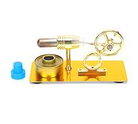 Haofy Mini Modèle de Moteur à Air Chaud, Kit D'expérimentation Amusant avec Composants en Verre pour L'apprentissage de la Physique, Durable et Portable 6,9x15,9x8cm