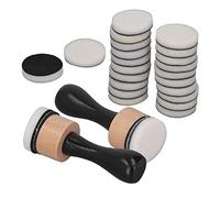Haofy Mini Outil de Mélange D'encre pour les Cartes en Papier Scrapbooking, Pinceaux de Mixage à L'encre Facile à Utiliser pour Façonner 2 Poignées 24 Coussinets en Mousse de Remplacement