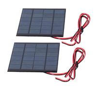 Haofy Mini Panneau Solaire époxy Portable 6V 2W, Chargeur pour Lampes de Poche Solaires, 2 Accessoires électroniques