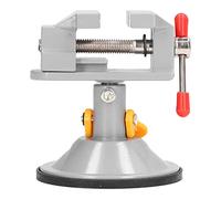 Haofy Mini Pince à étau à Ventouse en Alliage D'aluminium, Compacte pour Bricolage, Sculpture de Bijoux, Réparation de Montres, Rotation à 360 Degrés pour Objets Ronds/irréguliers, avec Base