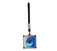 Haofy Mini Porte Clés Musical CD Rétro 7 Cm, Batterie 200 MAh | Pendentif Lecteur CD Vintage, Téléchargement Type C, Douce Lueur LED Nocturne, Plaisir du Disque Rotatif, Décoration de