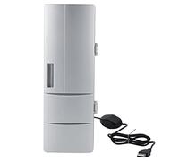 Haofy Mini Réfrigérateur USB 4 Canettes, Refroidisseur et Réchauffeur Portables Thermoélectriques 5V pour Bureau, Voiture, Voyage, Dortoir