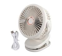 Haofy Mini Ventilateur à Pince alimenté par Batterie 10 000 MAh, Rotation à 360° pour Chambre à Coucher, Bureau et Voyage, Mise à Jour du Ventilateur de Refroidissement Miniature avec